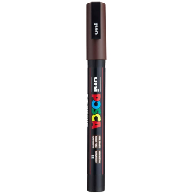 Rotulador Posca 3M marrón oscuro para material de arte, material escolar
