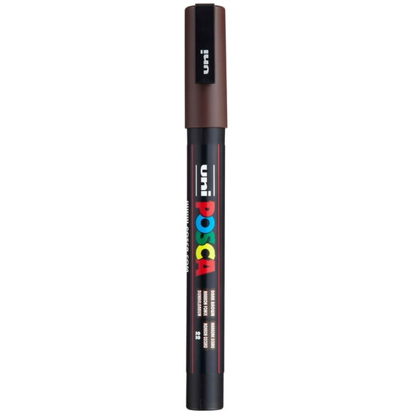 Rotulador Posca 3M marrón oscuro para material de arte, material escolar