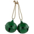thumbnail image 3 of Antiqued Christmas Jingle Bells Ornaments - 3" - Green - Set of 2, 3 of 7