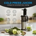 thumbnail image 4 of moRollio Cold Press Juicer; Powerful 200W Slow Masticating Juicer Machine for Vegetables and Fruit, 4 of 7