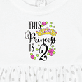 thumbnail image 4 of Inktastic This Princess is Two Second Birthday Girls Baby Dress, 4 of 5