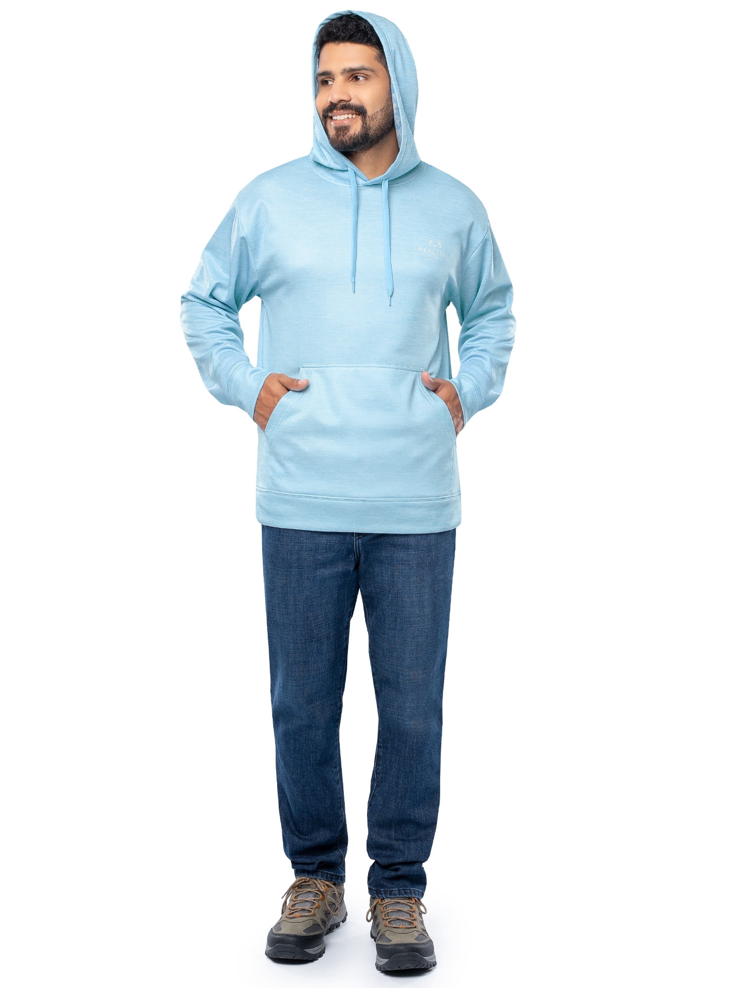 Realtree Fishing Men's Logo Performance Hoodie, Size S-4XL