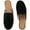 Black, variant on Ecetana Mules for Women Backless Flat Slides Shoes Ladies Slip-on Loafers