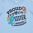 thumbnail image 4 of Inktastic Proud of My Sister Autism Awareness Boys or Girls Baby T-Shirt, 4 of 5