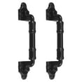 thumbnail image 1 of SHISUYAN 2pcs Heavy Duty Barn Door Handle Replacement Handle No Punch Handle Gate Handle For Sliding Doors Cabinets Wardrobes Drawers Garages, 1 of 9