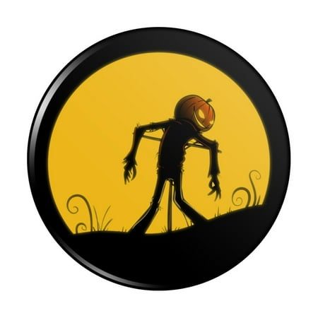 

Jack-o -lantern Scarecrow Halloween Kitchen Refrigerator Locker Button Magnet