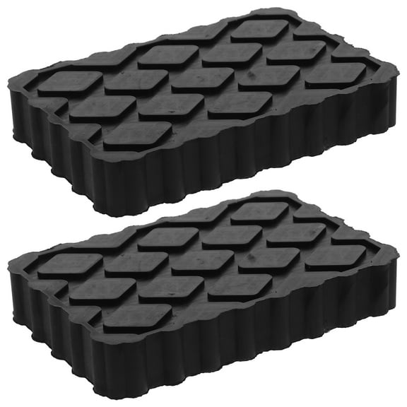 Worgeous  2 Pcs Camper Jack Stand Pads Trailer Stabilizer Jacks Car Rubber