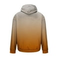 thumbnail image 4 of Trendy Hoodies for Men Gradient Color Drawstring Hooded Pullover Sweatshirts with Pocket Long Sleeve Casual Tops (XL, Yellow 02), 4 of 5