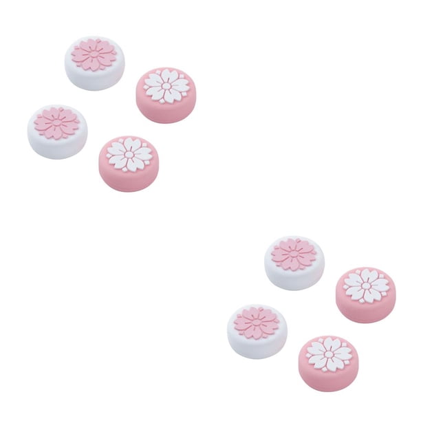 Tholdsy Tapas de silicona para Joy Con Paw Claw Joystick Analog Stick Grips Cover para Grip Cap Cover rosa 2piezas