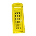 thumbnail image 2 of telefónica en miniatura a escala 1/64, coleccionable, puerta que se puede abrir, simulación de casa de muñecas, decoración retro, mini diorama. Amarillo, 2 of 8