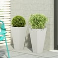thumbnail image 2 of Toland Outdoor Modern Cast Stone Planters (Set of 2), 2 of 8