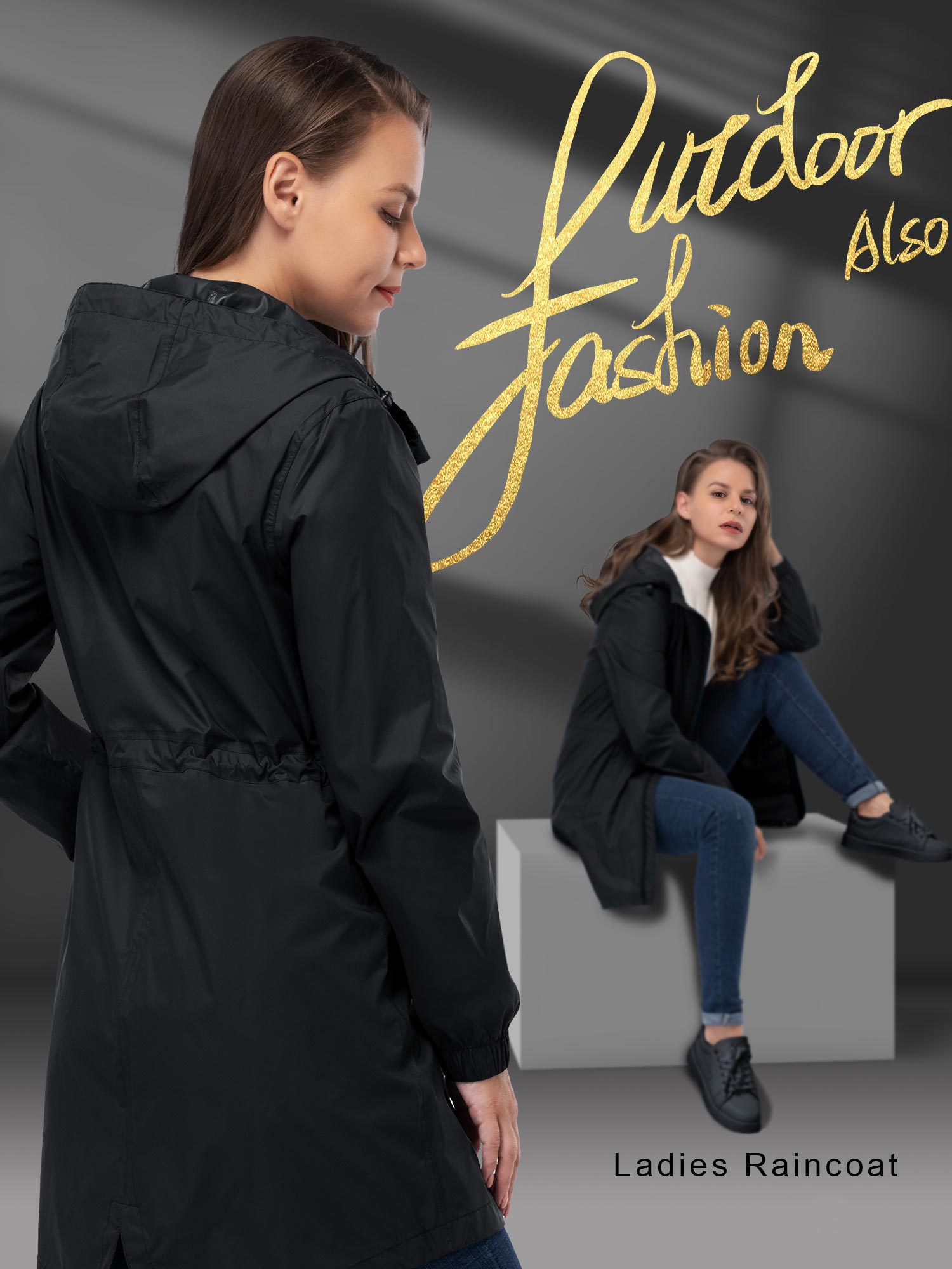 Off Road Ventures Women's Waterproof Rain Jacket with Hood photo 6