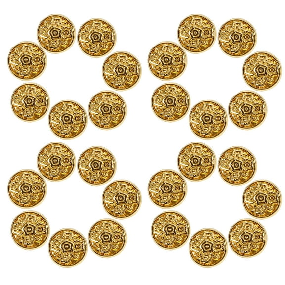 GOOHOCHY 100Pcs Mini Buttons for Crafts Sewing Metal Round Decorative for Doll Clothes Enthusiasts