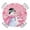 Pink, variant on Round Fitted Tablecloth with Elastic Edge, Navy Blue Christmas Waterproof Table Cloth Table Cover for 45"-54" Tables, Snowman Xmas Tree Ball Gifts Winter Tablecloths for Dining Picnic Party Outdoor