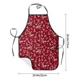 thumbnail image 4 of Fuzoiu Festive Reindeer Print Waterproof Apron, Kitchen Apron for Women Men Chef, Apron for Christmas Dinner Party Cooking Baking Crafting House Cleaning Kitchen, 4 of 7