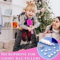 thumbnail image 2 of 1 Pcs Microphone Candy Tubes with Foam Covers, Plastic Party Favors for Kids Birthday, Simulated Singing Prop for Karaoke Theme Decor, Goodie Bag Fillers, Candy Not Included, 2 of 8
