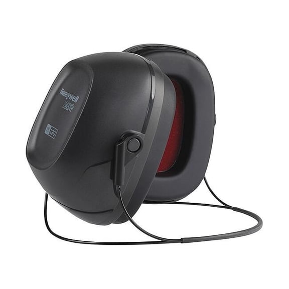 VeriShield Behind-the-Neck Ear Muffs, 28 dB NRR, Passive, General Purpose, Black