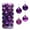 Purple, variant on Tahtuvzn School Christmas Decorations Indoor Decorative Ball Electroplated Plastic 1.18" 24-Pack Barrel Shopping Mall Ceiling Tree Pendant Hanging
