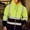 Green, variant on Mens Hi Vis Hoodies, Zip Up Safety Jacket with Reflective Strips, High Visibility Work Hoodie for Construction (Available in Big & Tall)