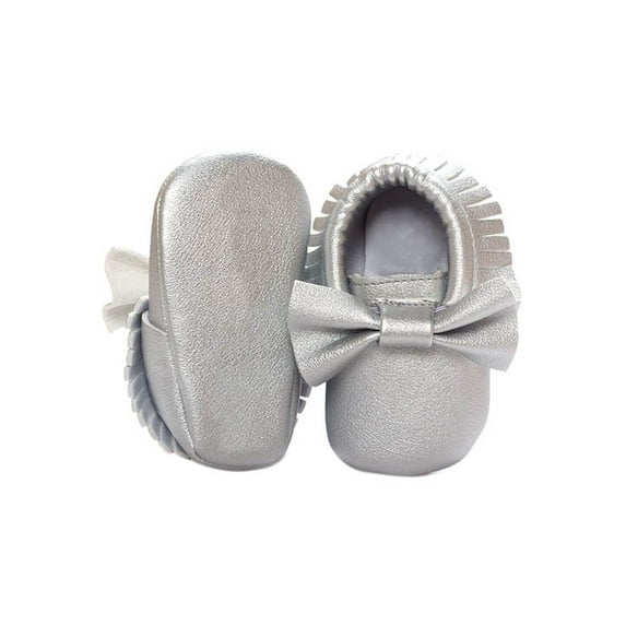 EFINNY Newborn Baby Soft Sole Leather Crib Shoes Anti-slip Prewalker 0-18 Months