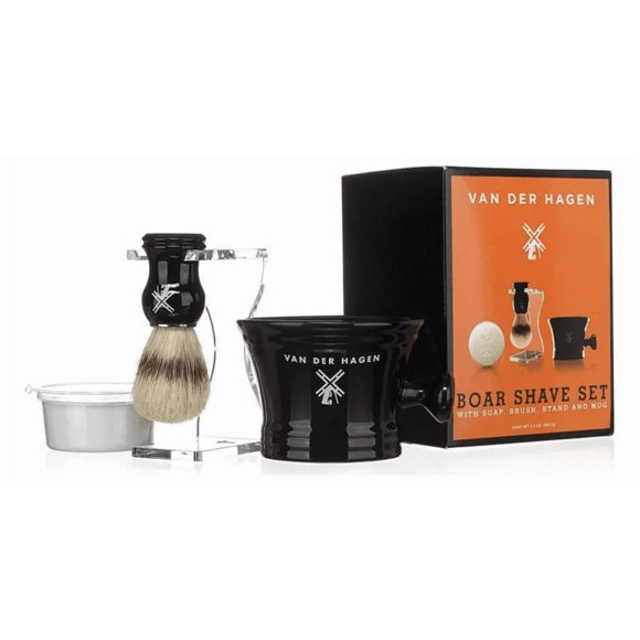 Kit De Afeitado, Bowl, Brocha, Jabon Y Base Van Der Hagen