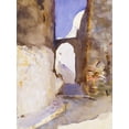 thumbnail image 2 of Sargent, John Singer 25x32 Black Ornate Wood Framed with Double Matting Museum Art Print Titled - Street-Tangier, 2 of 4