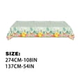 thumbnail image 2 of Easter Disposable Tablecloth Bunny Shaped Eggs Design 55 in x 84 in Waterproof Oil Resistant For Dining Table Coffee Table Tea Table, 2 of 5
