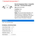 thumbnail image 2 of Rear Air Suspension Shock - Compatible with 1965 - 1970 Chevy Impala 1966 1967 1968 1969, 2 of 2