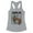 Heather Grey, variant on Giddy up Jingle Horse Tank Top Fitted Racerback Women's Large White