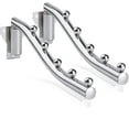 thumbnail image 1 of Foldable Wall Mounted Clothes Rack, Foldable Wall Hanger, Folding Clothes Hanger Space Saving Coat Rack Wall Mounted Folding Hook Retractable Wall Hanger Collapsible Organizer Clothes Rack Rail Rod, 1 of 5