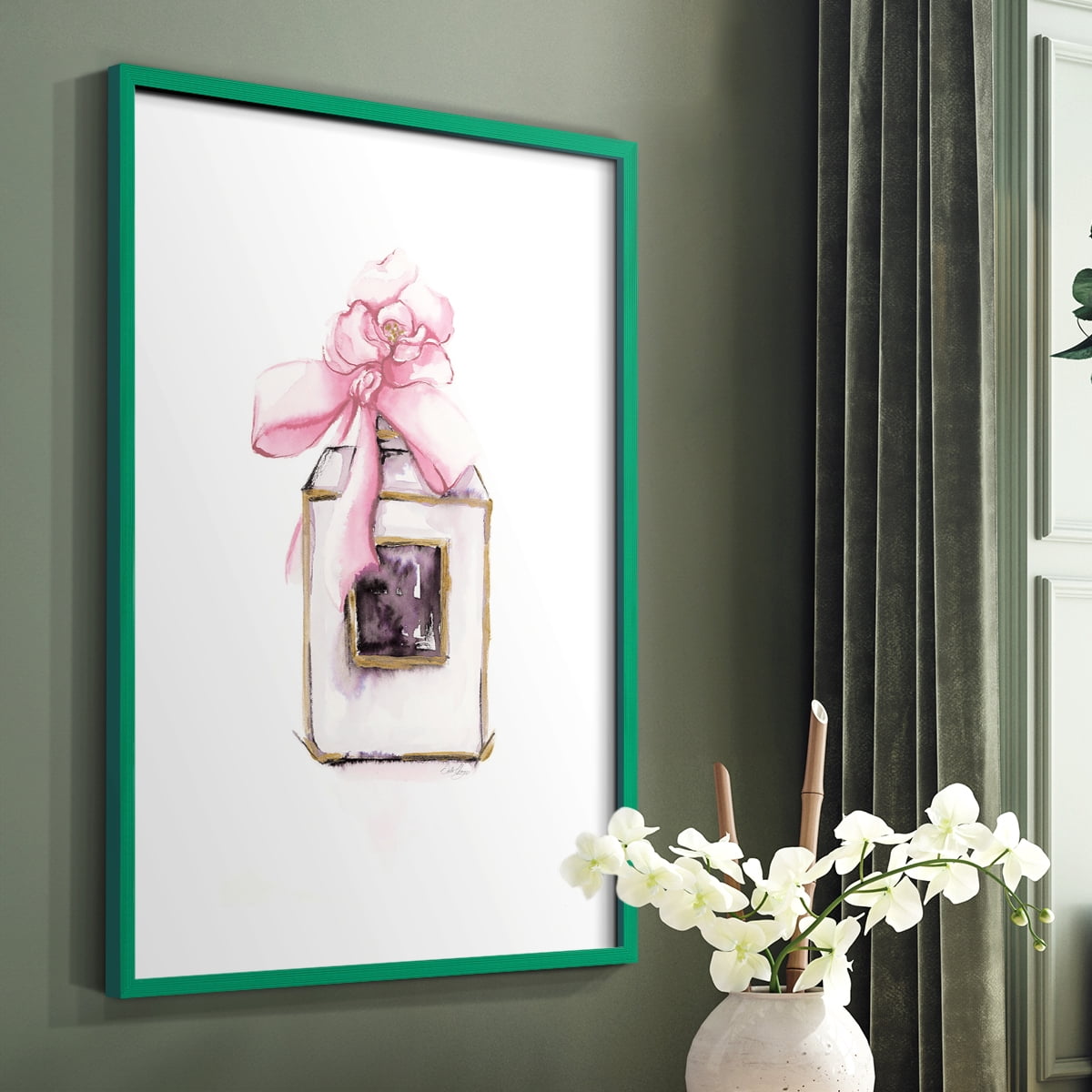 Eau De Toilette in Paper Solid Wood 8 x 10 Framed Print