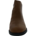 thumbnail image 3 of EASY SPIRIT Womens Brown Arch Support Cushioned Removable Insole Larime Round Toe Block Heel Zip-Up Booties 7.5 W, 3 of 3