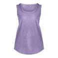 thumbnail image 5 of XDIAHBPL Camisole Tops For Women Solid Color Round Neck Vest Summer Fashion Casual Top Tank Tops, 5 of 5