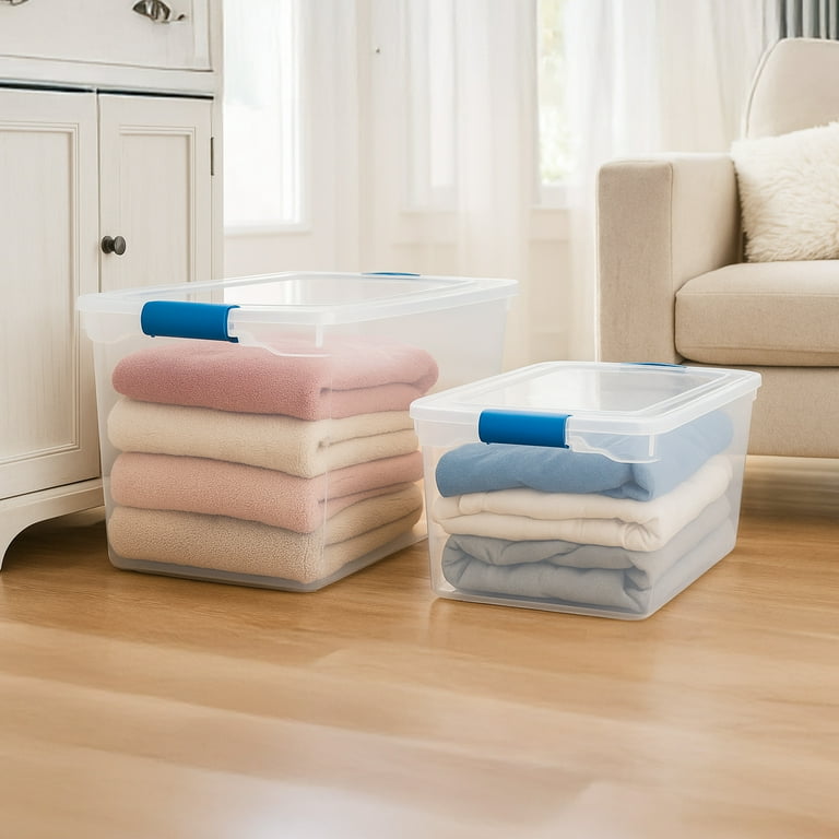 Homz 112 Quart Storage Container 2 Pck w/ 66 Quart Storage