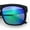 Black Wood - Teal Mirror, variant on Kush Mirrored Brushed Plastic Wood Grain Iconic Horn Rim Sunglasses Grey Wood - Blue Mirror