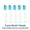 5 white ones, variant on Compatible with electric toothbrush Fairywill SEAGO FW-D1/D3/D7/D8/507/508 toothbrush head