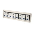 thumbnail image 1 of Panel de interruptor basculante Unique Bargains 5 pines para barco y coche disyuntor de 12V/24V indicador LED azul tono dorado de aleación de aluminio, 1 of 7