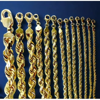 Catena A Grano Aperto Wellingsale In Oro Giallo Massiccio 14K - Spessore 1,5 Mm - Lunghezza 45,7 Cm - Chiusura A Moschettone