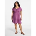 thumbnail image 2 of Terra & Sky Women's Plus Tiered Mini Dress, Sizes 0X-5X, 2 of 5