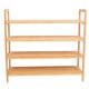 thumbnail image 5 of Zapatero independiente de bambú, 4 niveles, madera, para armarios y entrada, organizador, capacidad para 12 pares de zapatos, 5 of 5