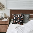 thumbnail image 5 of Halloween Throw Pillow Cases Happy Halloween Ghost Boo Spooky Pillow Cover Sofa Bed Throw Cushion Cover for Home Office Halloween Decoration,16x16 Inch (2Pcs), 5 of 6