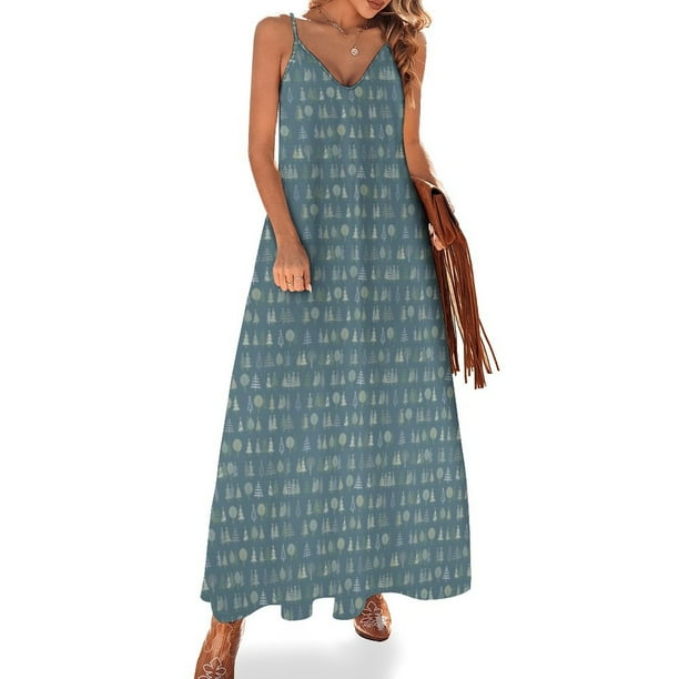 Árboles de jengibre - Gris - Bonito patrón de invierno de Cecca Designs Vestido sin mangas Vestidos de lujo Ropa