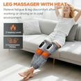 thumbnail image 4 of Cordless Calf Thigh Massager with Knee Hot Compress, Leg Massager for Circulation, Air Compression Leg Massage with Heat, 3 Heating, Massage & Intensity Modes, 15min Timing, 2000mAh Battery, 2pcs, 4 of 11