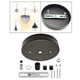 thumbnail image 4 of Cubiertas de Disco de Luz Colgante Yuyangstore Base de Techo Negro, 4 of 8