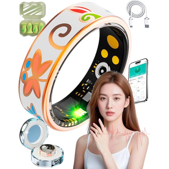 Oracle Smart Ring Fitness Tracker, Step Counter, Wireless Charging Waterproof