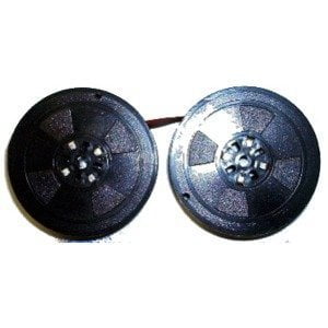 Correctable BLACK AND WHITE typewriter ribbon twin spool for Underwood typewriters SC-20BW-UND Compatible