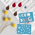 thumbnail image 6 of 1 Set 2 Styles Moon Phase Jewelry Shape Template Earring Stencils Reusable Stars Cutouts Cutting Stencil Cats Templates for Drawing Earrings Favors Necklace Making Accessories 5X3.5, 6 of 7