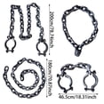 thumbnail image 2 of Halloween Chains Props, Removable Large Chain Links for Party Decor, Chain Accessories, Haunted House Scary Decorations, Cosplay Theme Supplies 6FT, 2 of 3