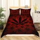 thumbnail image 3 of Juego de ropa de cama para niños, niñas y adolescentes, Funda Nórdica Hoja de Cannabis Neón, 3 of 7
