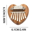 thumbnail image 2 of Big Save,HWRETIE Musical Instruments Clearance,8 Key Kalimba Exquisite Finger Thumb Piano Marimba Musical Good Accessory Christmas Gift, 2 of 2